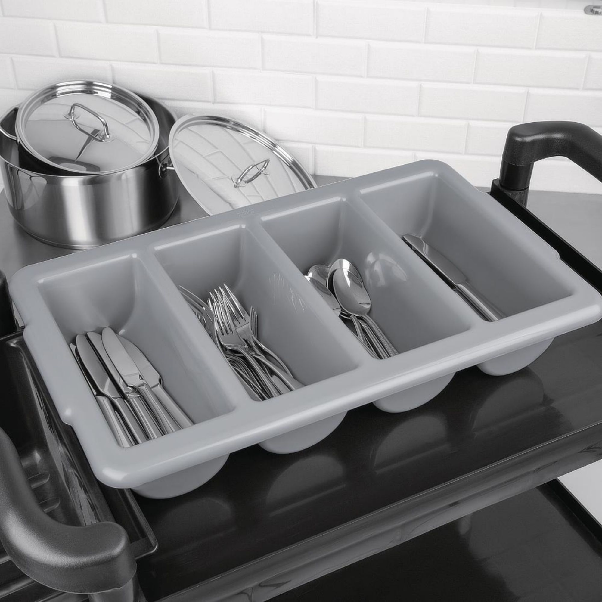 Picture of Olympia Kristallon Stackable PP Large Cutlery Tray