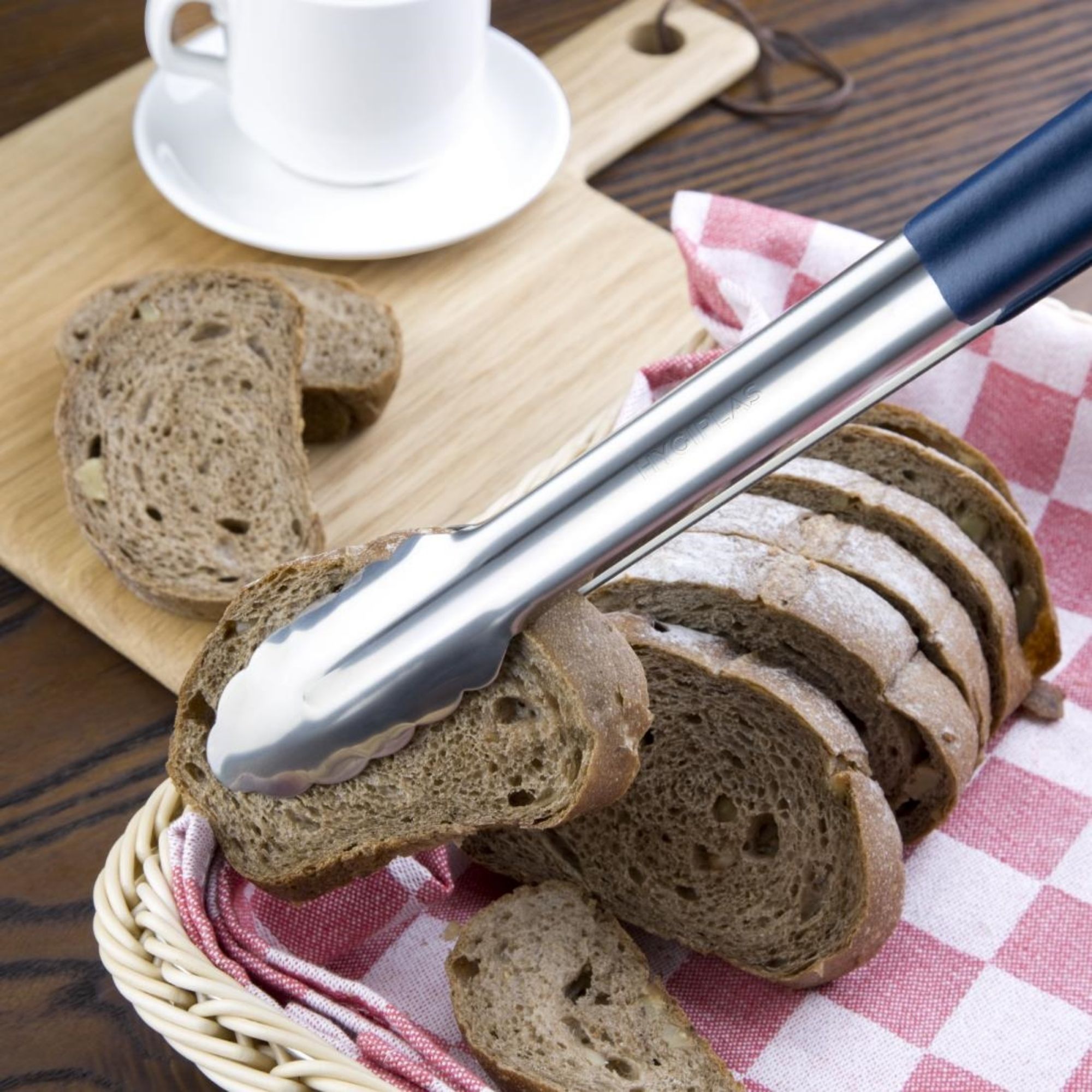 Picture of Hygiplas Colour Coded Serving Tong Blue - 405mm