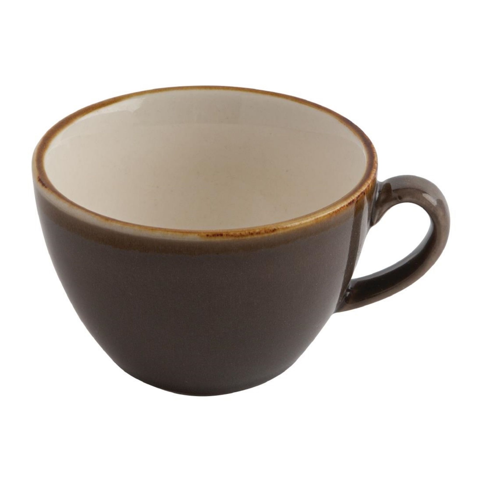 Picture of Olympia Kiln Cappuccino Cup Smoke 340ml (Pack of 6)