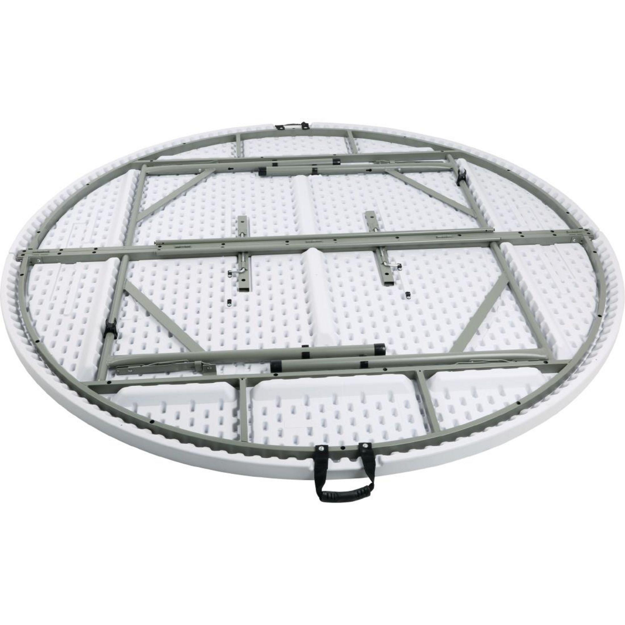 Picture of Bolero Round PE Centre Folding Table White 6ft