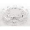 Picture of Bolero Round PE Centre Folding Table White 6ft - HC270