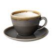 Picture of Olympia Kiln Cappuccino Saucer Smoke 140mm (Pack of 6) - HC391