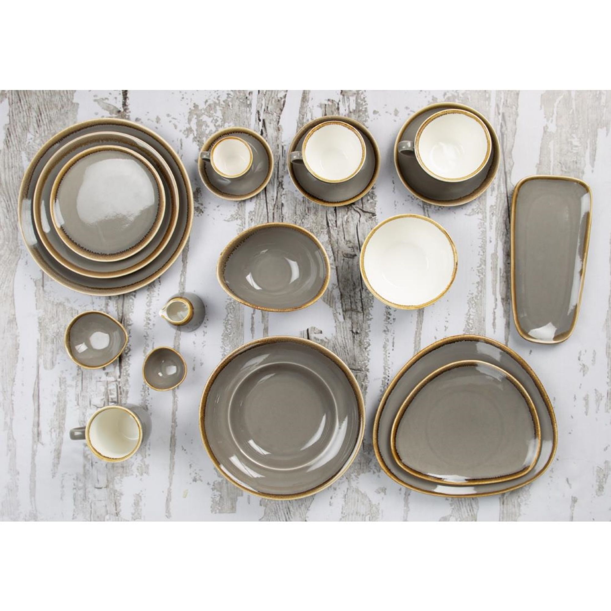 Picture of Olympia Kiln Round Coupe Plate Smoke 280mm (4 Pack)