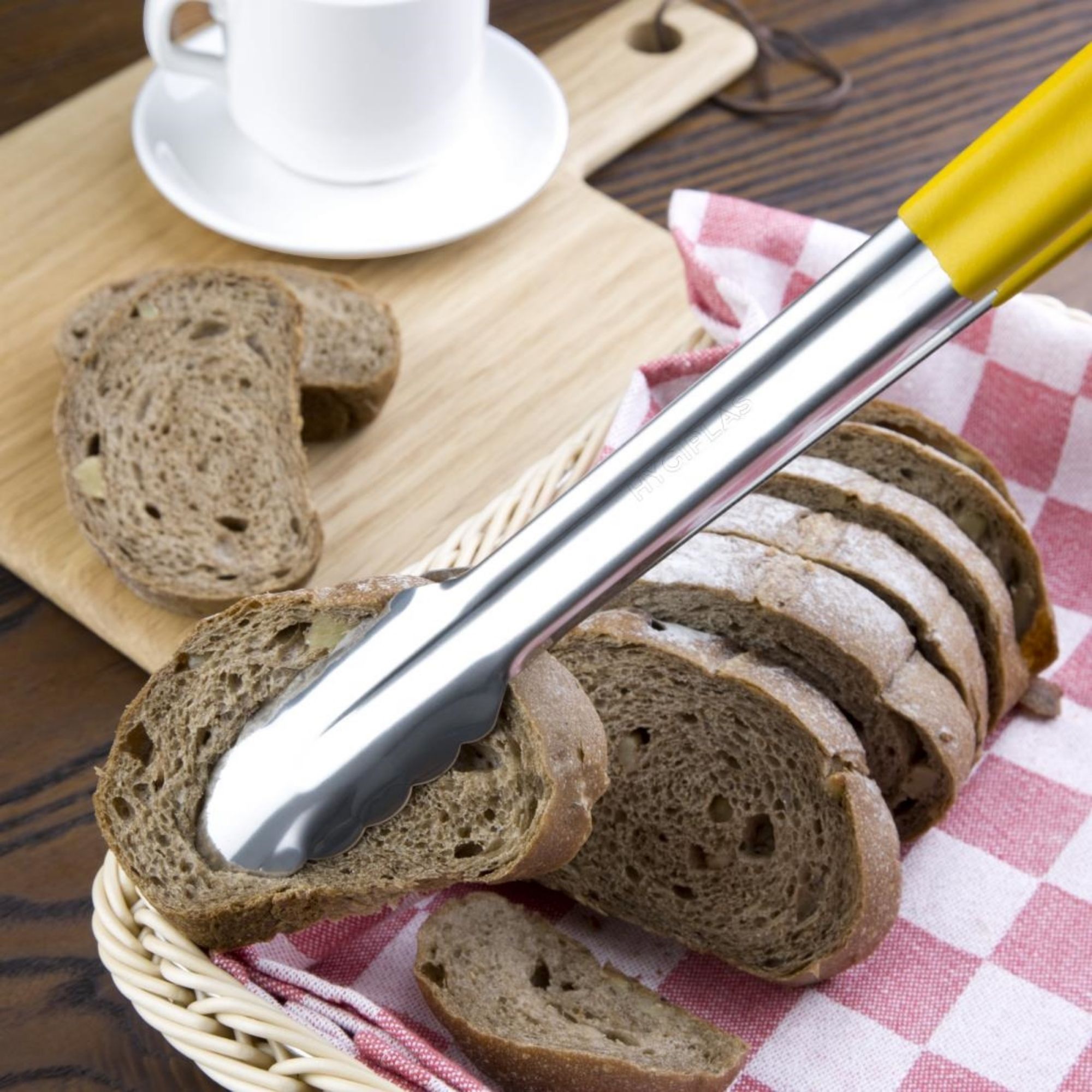 Picture of Hygiplas Colour Coded Serving Tong Yellow 405mm