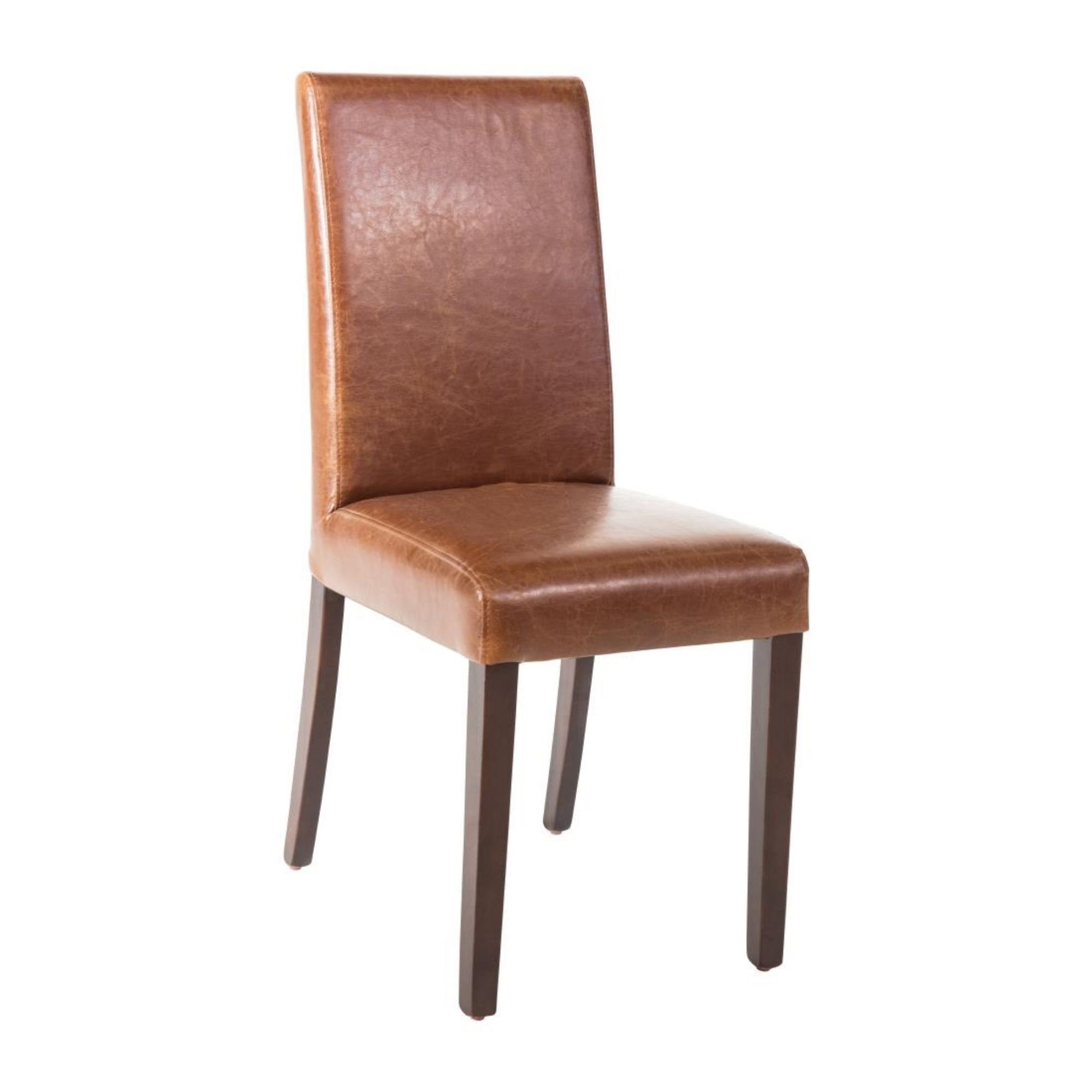 Picture of Bolero Faux Leather Dining Chair Antique Tan (Pack of 2)