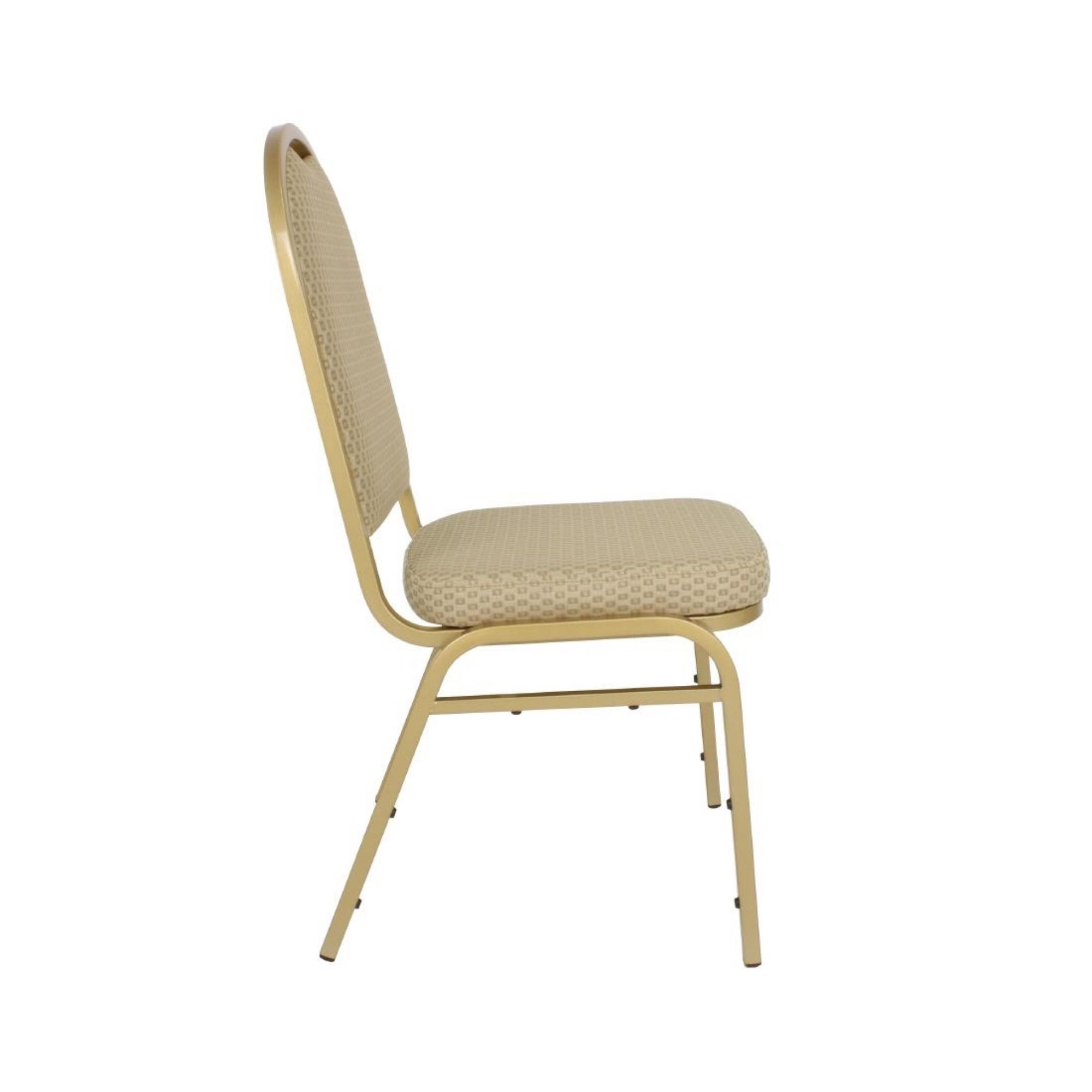 Picture of Bolero Steel Banquet Chairs with Neutral Cloth (Pack of 4)