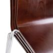 Picture of Bolero Square Back Side Chair Dark Chocolate Finish (Pack of 4) - GR343