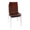Picture of Bolero Square Back Side Chair Dark Chocolate Finish (Pack of 4) - GR343