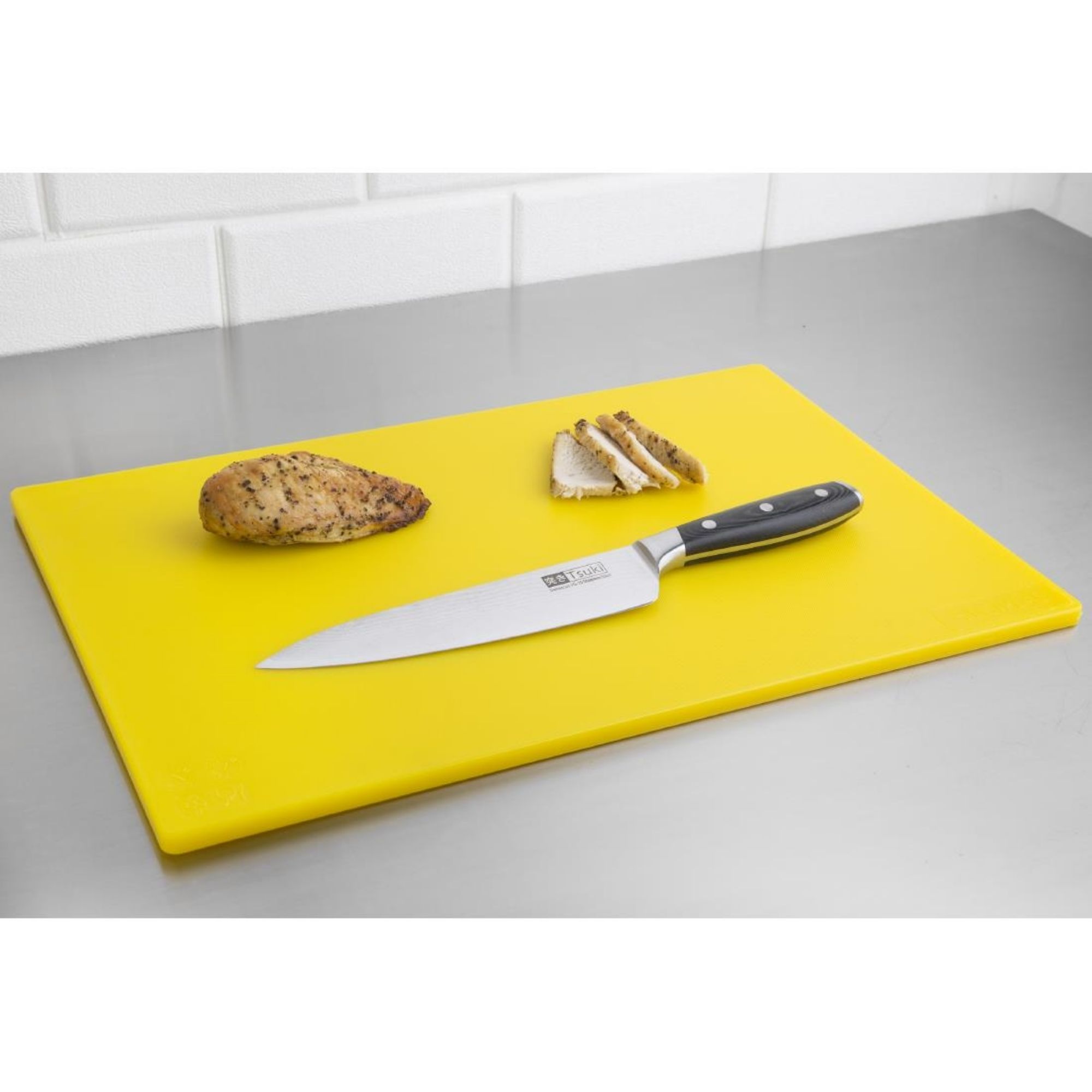 Picture of Hygiplas Low Density Antibacterial Chopping Board Yellow 450x300x10mm