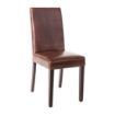 Picture of Bolero Faux Leather Dining Chair Antique Brown (Pack of 2) - GR369