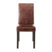 Picture of Bolero Faux Leather Dining Chair Antique Brown (Pack of 2) - GR369