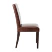 Picture of Bolero Faux Leather Dining Chair Antique Brown (Pack of 2) - GR369