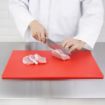 Picture of Hygiplas Low Density Antibacterial Chopping Board Red 450x300x10mm - HC859