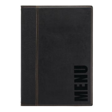 Picture of Securit Contemporary Menu Cover Black A4