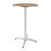 Picture of Bolero Ash Round Poseur Height Table 600mm - GR332