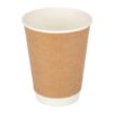 Picture of Fiesta Recyclable Coffee Cups Double Wall Kraft 340ml / 12oz (Pack of 500) - GP440