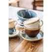 Picture of Olympia Kiln Cappuccino Saucer Moss 140mm (Pack of 6) - GP479
