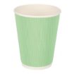 Picture of Fiesta Recyclable Coffee Cups Ripple Wall Turquoise 340ml / 12oz (Pack of 500) - GP422