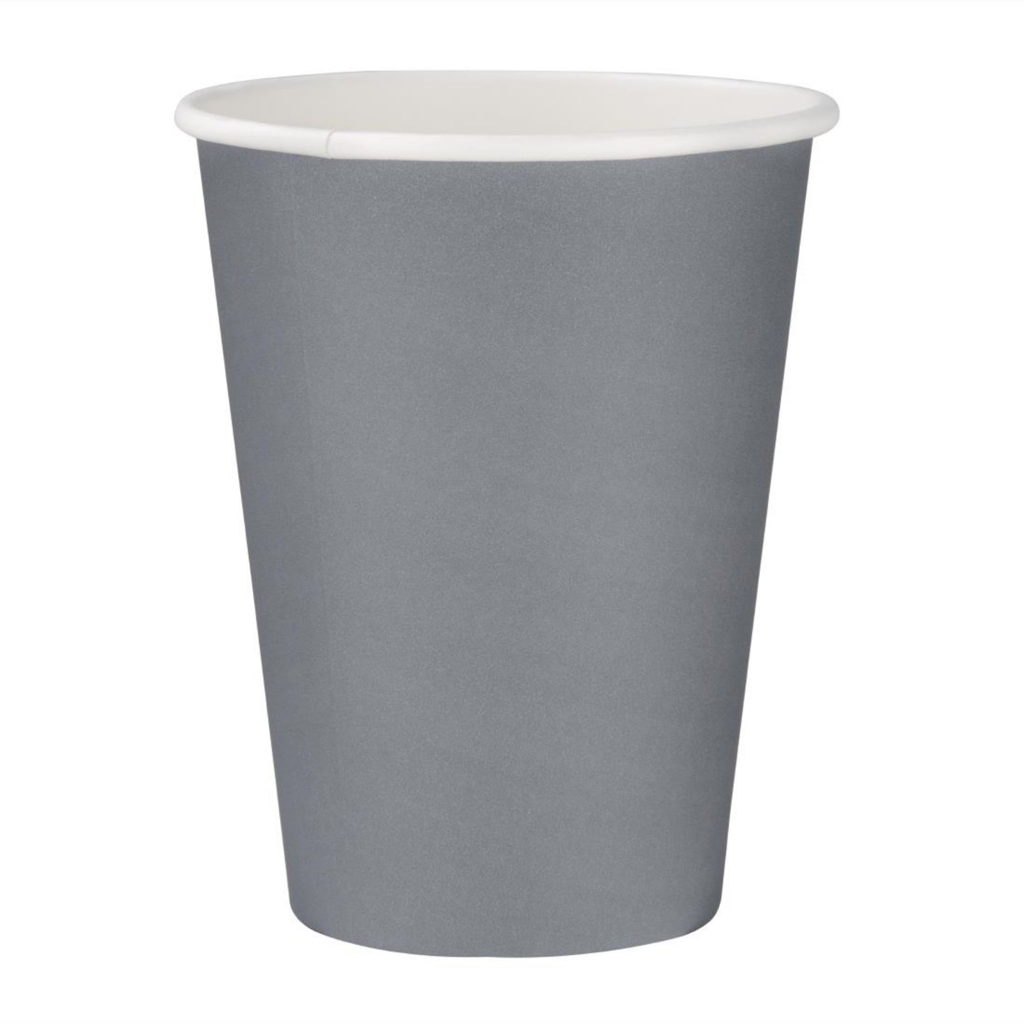 Picture of Fiesta Recyclable Coffee Cups Single Wall Charcoal 340ml / 12oz (Pack of 1000) - GP416