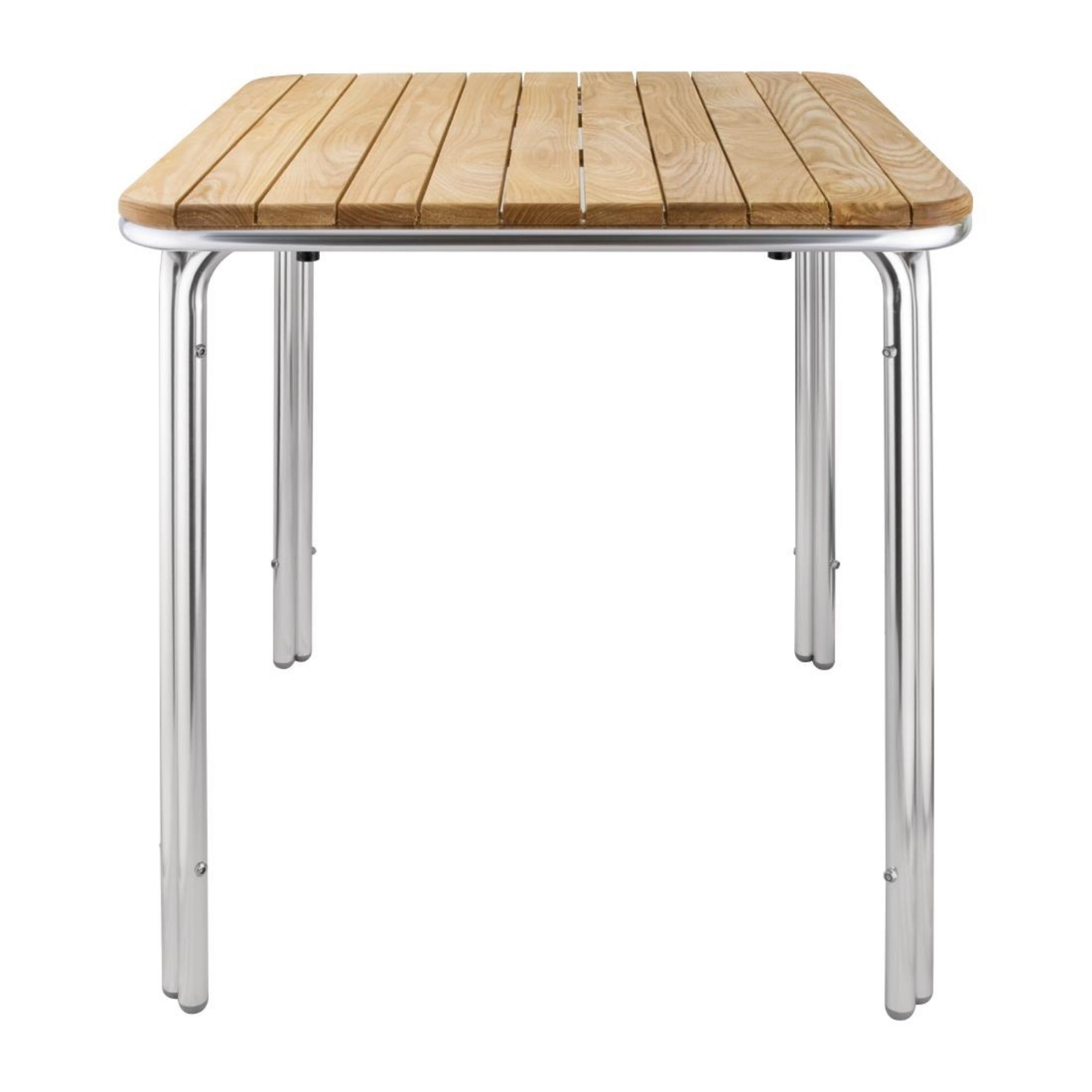 Picture of Bolero Square Ash and Aluminium Table 700mm
