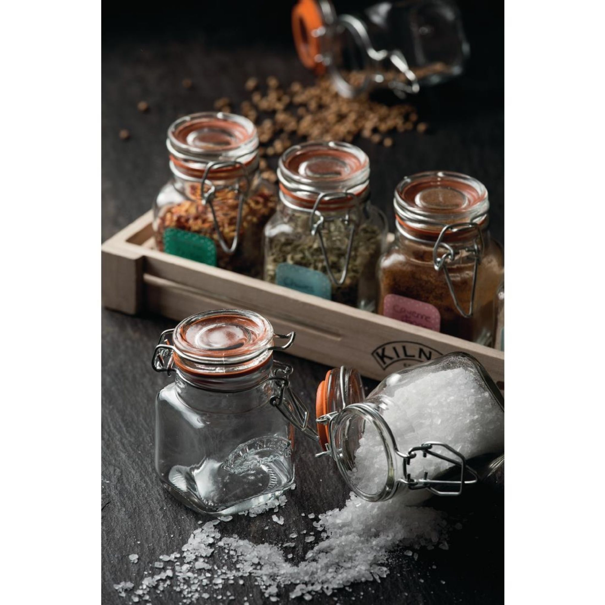 Picture of Kilner Square Clip Top Spice Jar 70ml