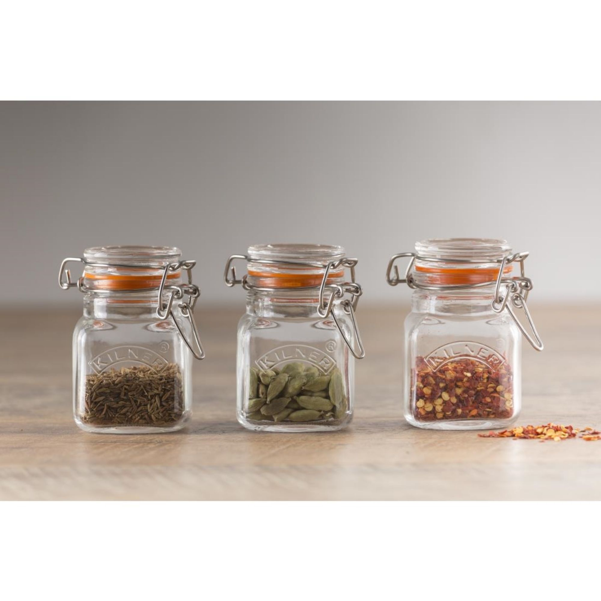 Picture of Kilner Square Clip Top Spice Jar 70ml