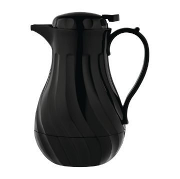 Picture of Olympia Insulated Swirl Jug Black 2Ltr