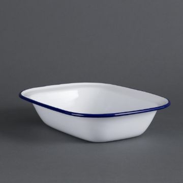 Picture of Olympia Enamel Dishes Rectangular 280 x 190mm (Pack of 6)
