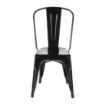Picture of Bolero Bistro Steel Side Chairs Black (Pack of 4) - GL331