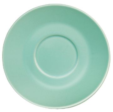 Picture of Olympia Cafe Espresso Saucer Aqua (Fits GL460) - 158mm 6 1/4" (Box 12)