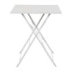 Picture of Bolero Square Pavement Style Steel Table Grey 600mm - GK988