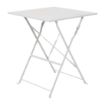 Picture of Bolero Square Pavement Style Steel Table Grey 600mm - GK988