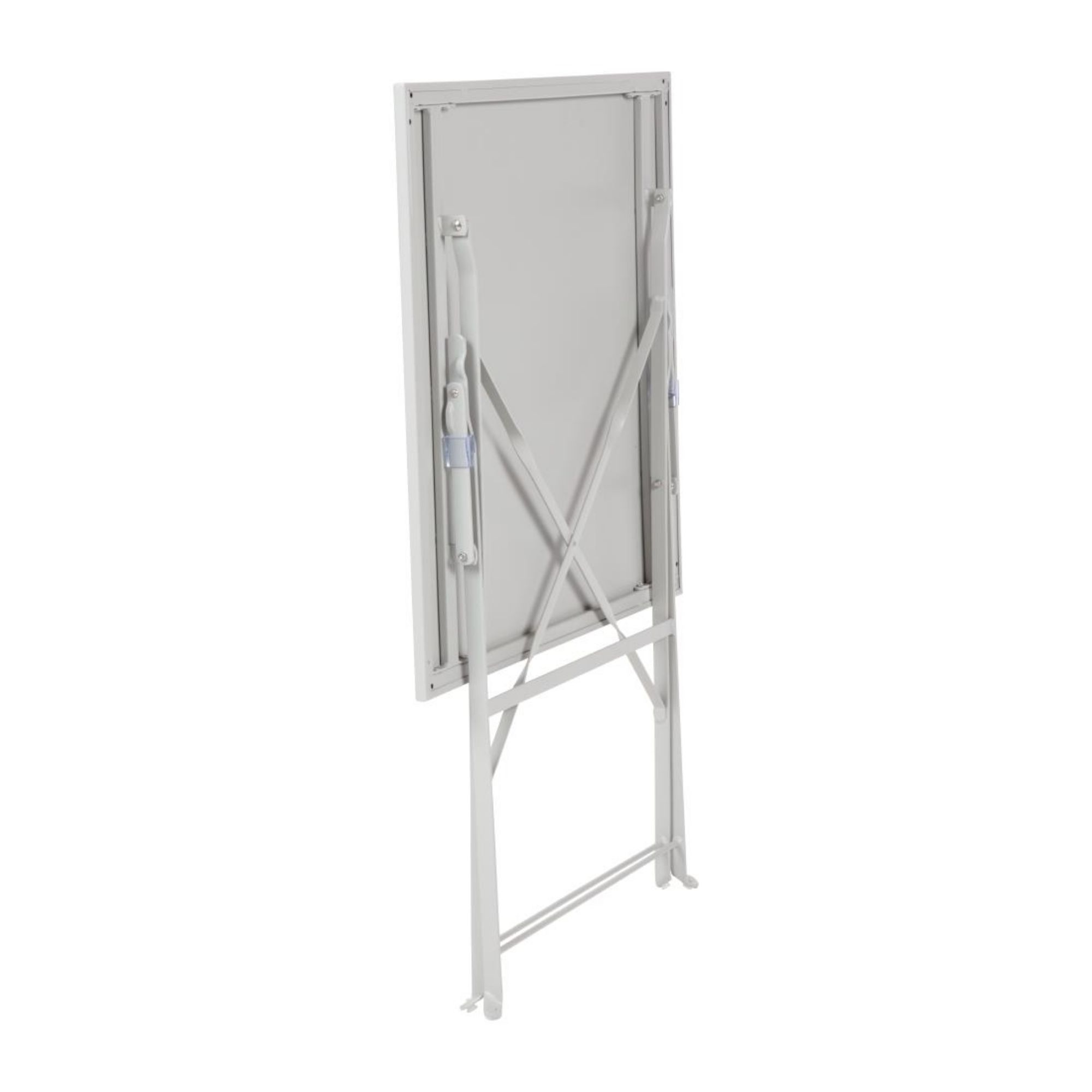 Picture of Bolero Square Pavement Style Steel Table Grey 600mm