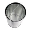 Picture of Bolero Stainless Steel Open Lid Bullet Bin Silver 40Ltr - GK972