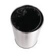 Picture of Bolero Stainless Steel Open Lid Bullet Bin Silver 40Ltr - GK972