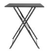 Picture of Bolero Black Square Pavement Style Steel Table - GK989