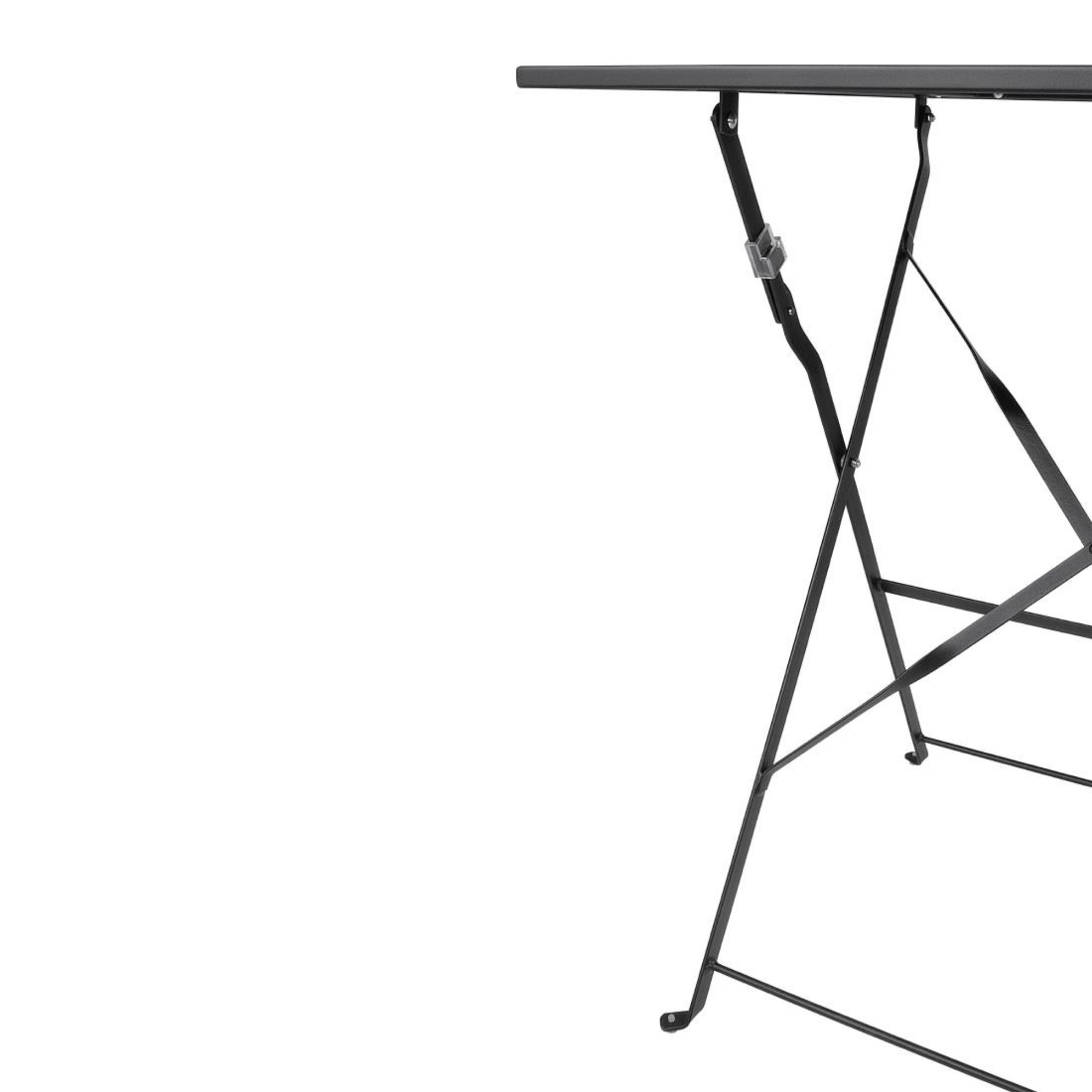 Picture of Bolero Black Square Pavement Style Steel Table