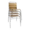 Picture of Bolero Aluminium & Ash Bistro Side Chairs (Pack of 4) - GK997