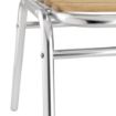 Picture of Bolero Aluminium & Ash Bistro Side Chairs (Pack of 4) - GK997