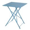 Picture of Bolero Pavement Style Square Steel Table Seaside Blue 600mm - GK985