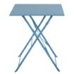 Picture of Bolero Pavement Style Square Steel Table Seaside Blue 600mm - GK985