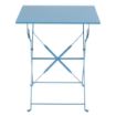 Picture of Bolero Pavement Style Square Steel Table Seaside Blue 600mm - GK985