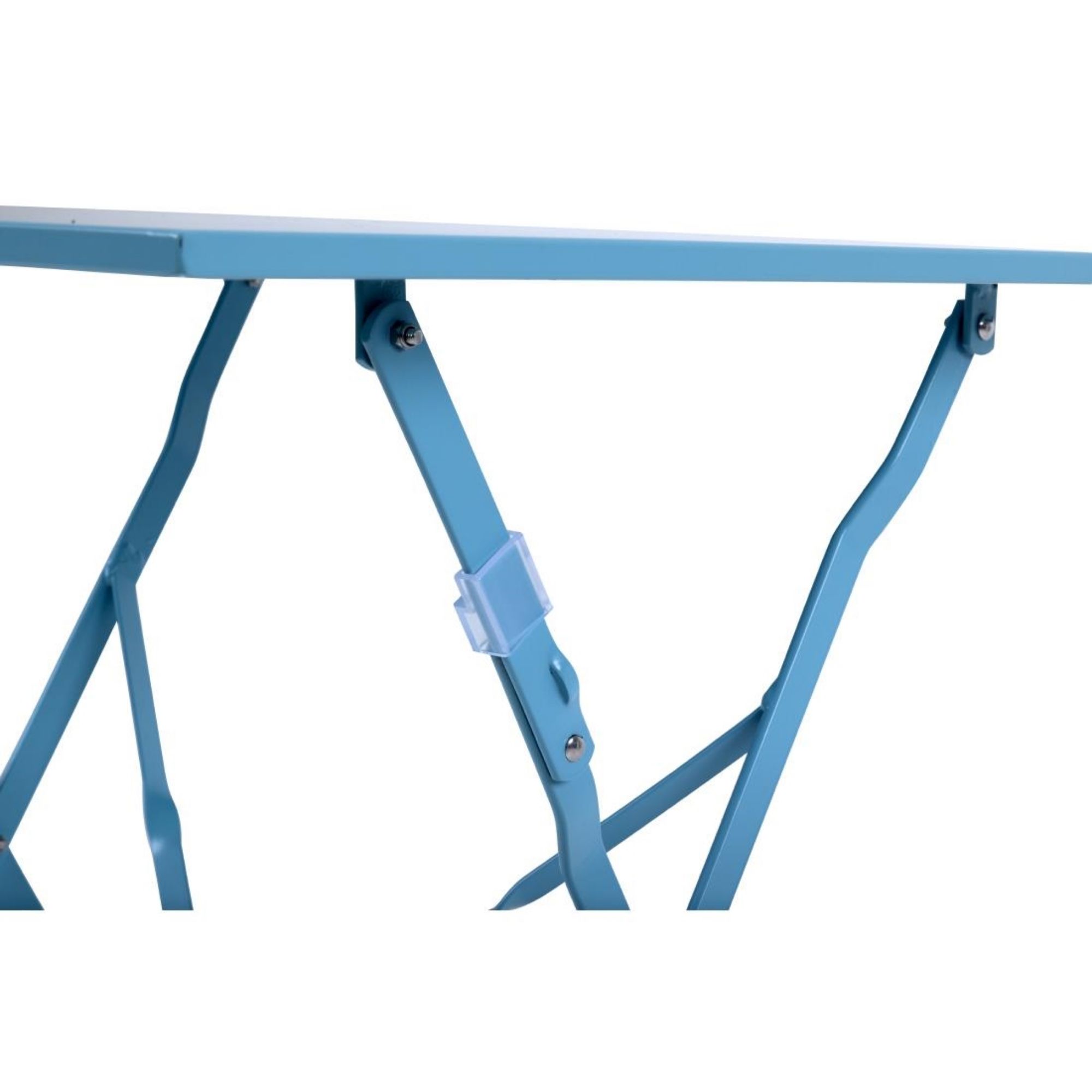 Picture of Bolero Pavement Style Square Steel Table Seaside Blue 600mm
