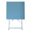 Picture of Bolero Pavement Style Square Steel Table Seaside Blue 600mm - GK985