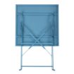 Picture of Bolero Pavement Style Square Steel Table Seaside Blue 600mm - GK985