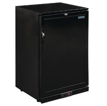 Picture of Polar G-Series 900mm Single Solid Door Back Bar Cooler in Black 138Ltr