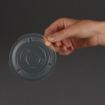 Picture of Vegware Compostable Cold Cup Flat Lids 340ml / 12oz and 455ml / 16oz (1000 pack) - GK106