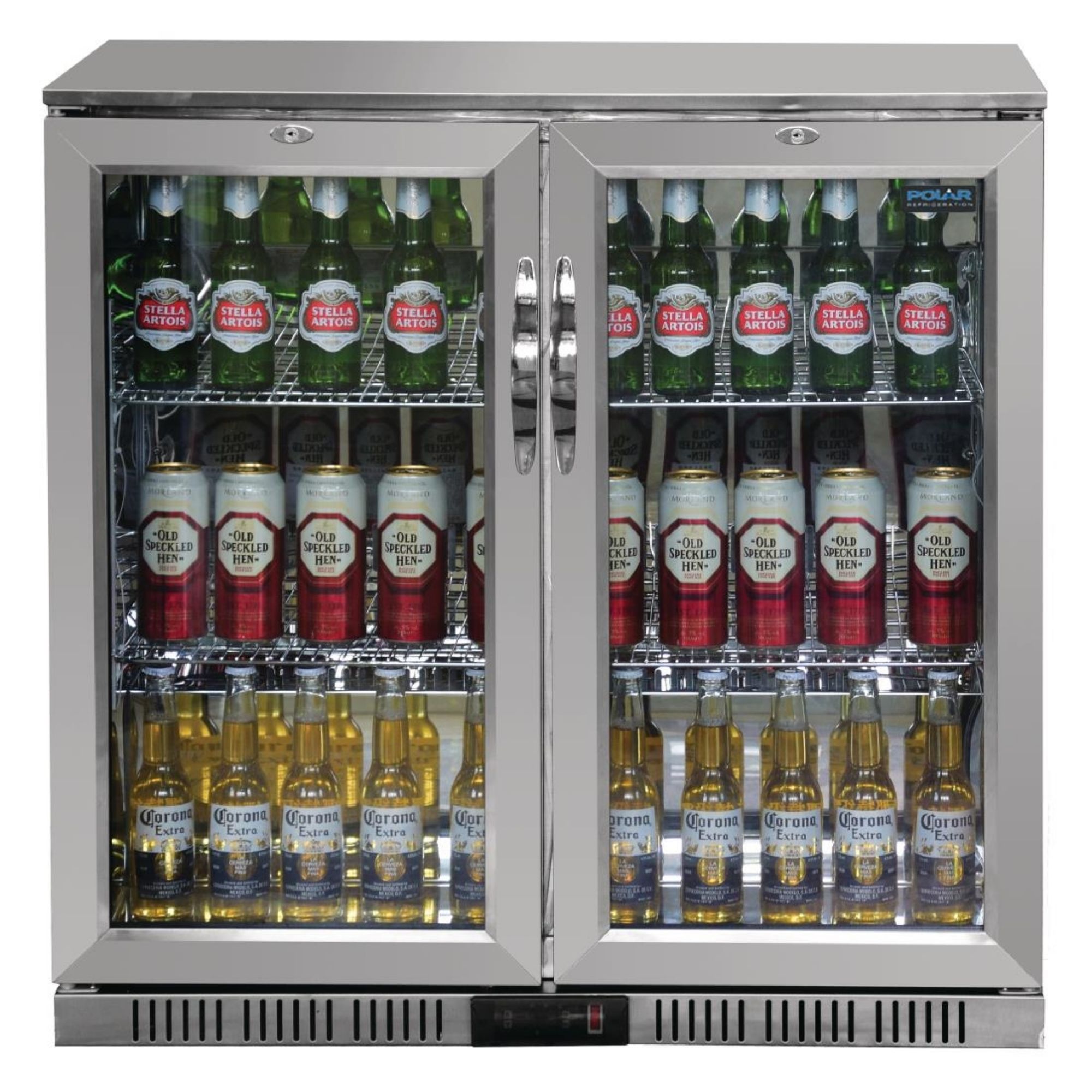 Picture of Polar G-Series Back Bar Cooler with Hinged Doors Stainless Steel 208Ltr