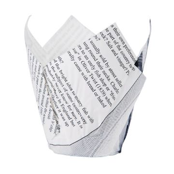 Picture of Grease-Resistant Paper Chip Crowns Newspaper Print (1100 pack)