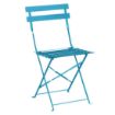 Picture of Bolero Pavement Style Steel Chairs Seaside Blue (Pack of 2) - GK982